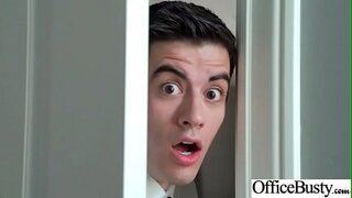 Slut Gadis (Inten Jackson) Jeung Buleud Badag Tits Meunangkeun Nailed Di Kantor vid-09